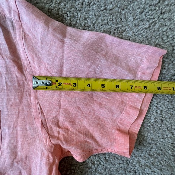 Brooks Brothers Men's 100% Irish Linen Short-Sleeve Shirt - Picture 7 of 9